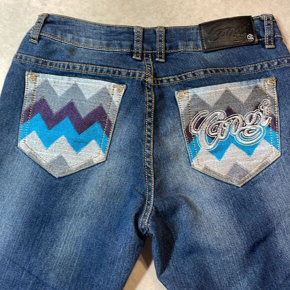 Coogi Womens Straight Leg Mid Rise Jeans Sz 7/8 - Picture 6 of 11
